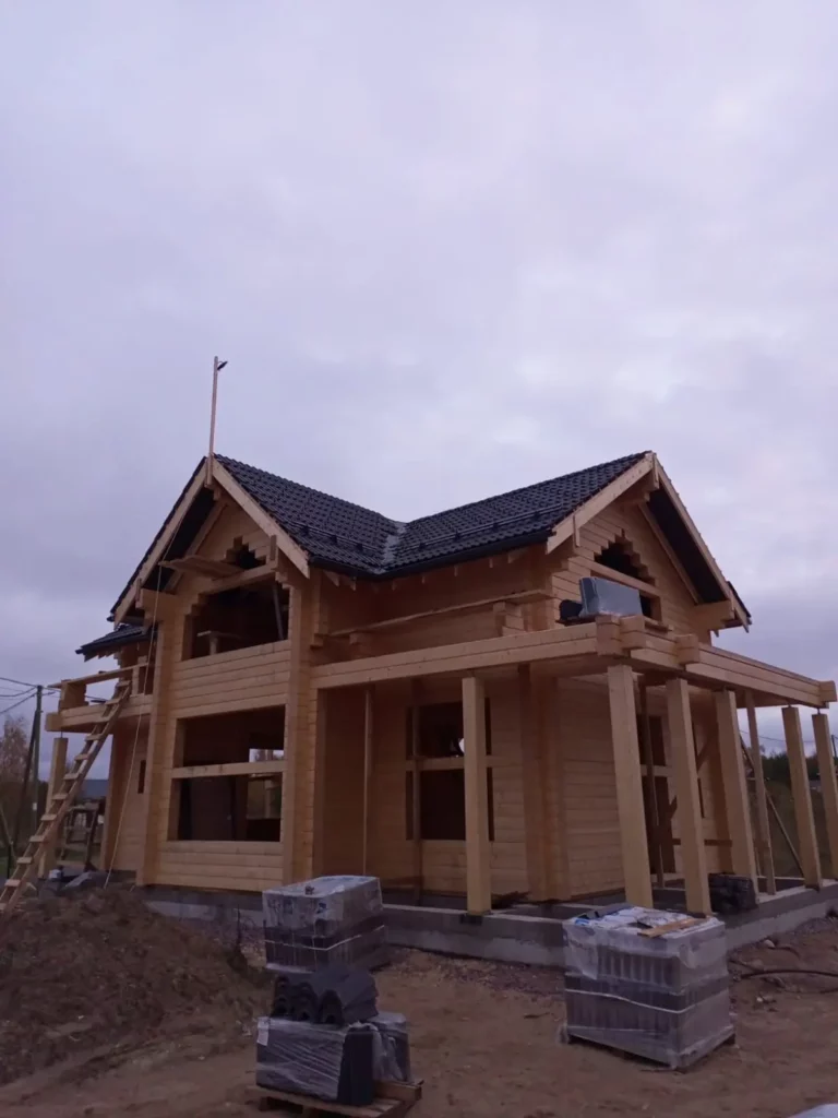 Дом из клееного бруса по домокомплекту Завода КДК - фото с объекта 25